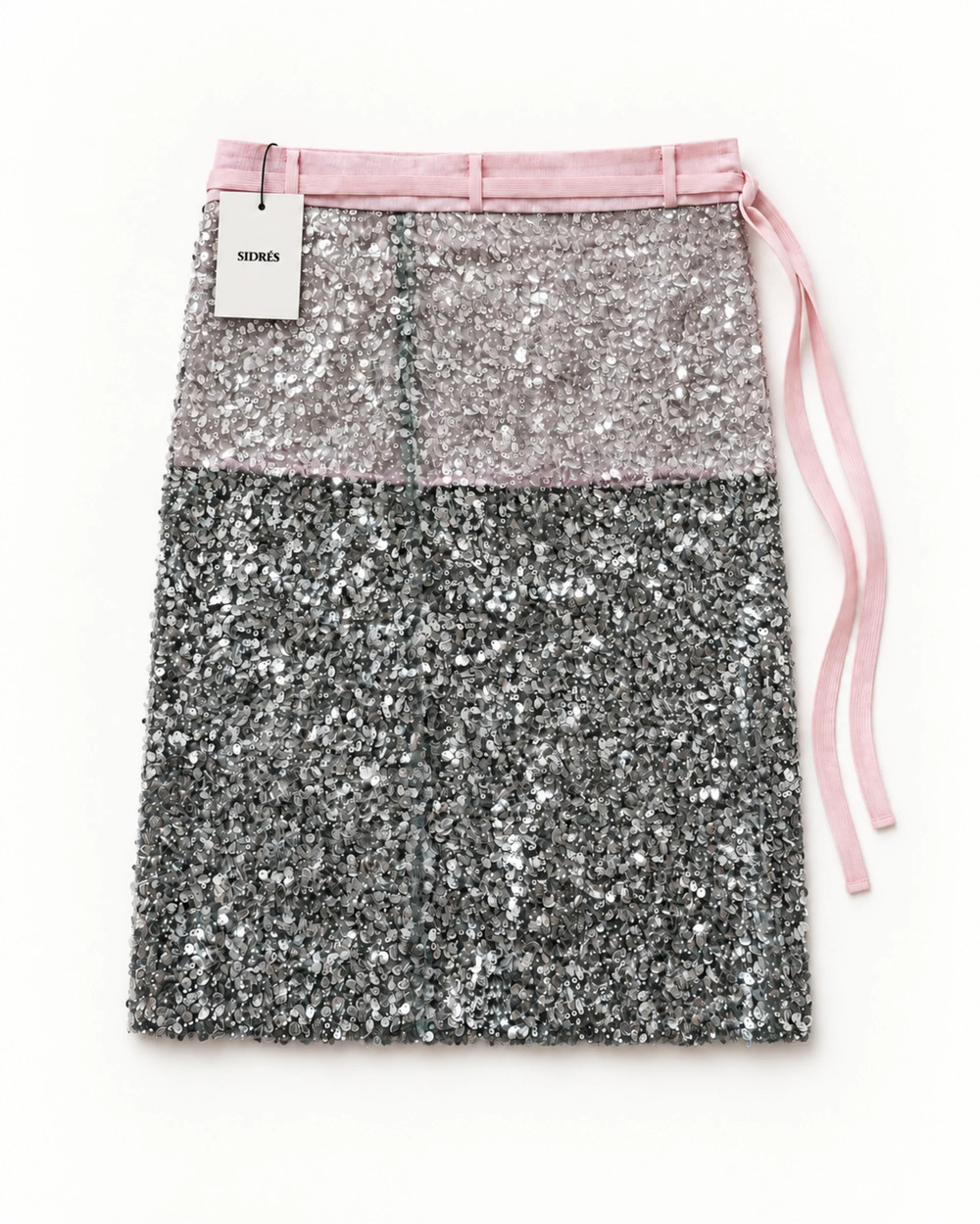 NWT Siedrs Shailene Sequined Low-Rise Skirt in Mint